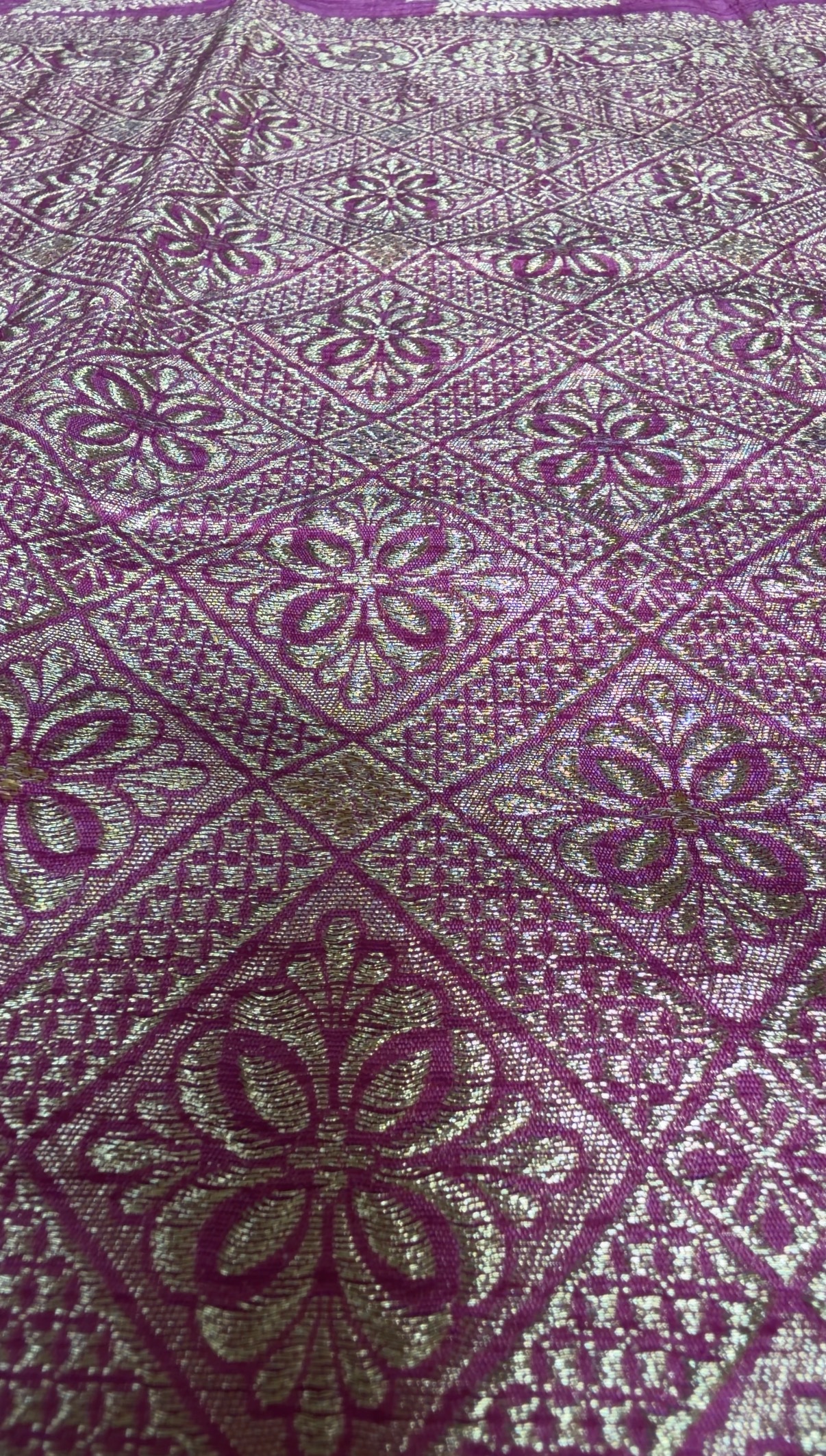 Detail shot — brocade or zari